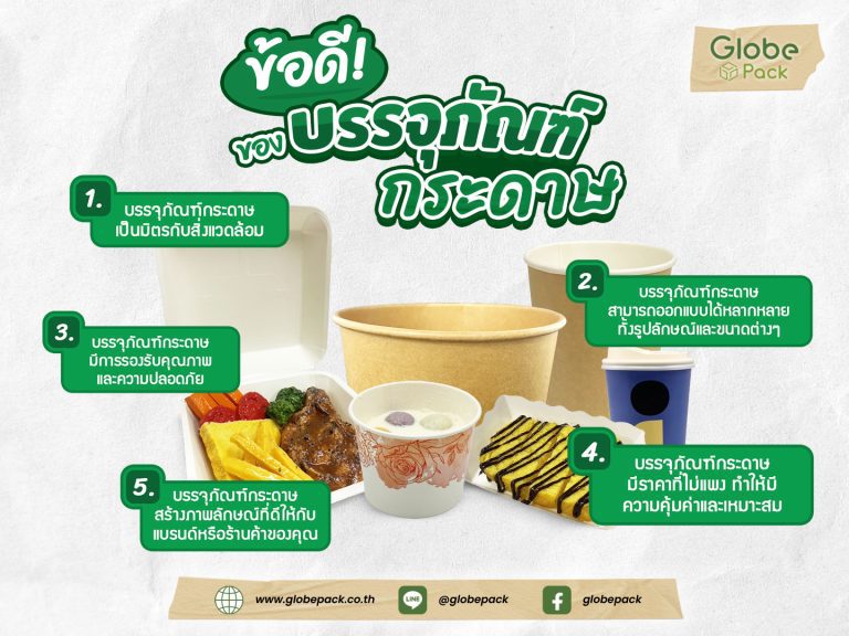 ข้อดีของบรรจุภัณฑ์กระดาษมีอะไรบ้าง ?